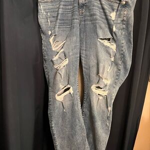 torrid Light Blue Distressed Boyfriend Jeans